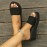 Women's Solid Color Flatform Sandals, Slip On Open Toe Non-slip Low Wedge Slides Shoes, Summer Comfy Beach Shoes