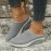 Women's Breathable Mule Sneakers, Comfortable Round Closed Toe Slip On Shoes, Women's Air Cushion Shoes
