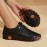 Women's Solid Color Shoes, Slip On Round Toe Low-top Breathable Non-slip Soft Sole Outdoor Shoes, Versatile Comfy Shoes