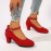 Women's Solid Color Casual Shoes, Ankle Buckle Strap Chunky Heel Soft Sole Shoes, Versatile Round Toe Shoes