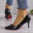 Women's Solid Color Trendy Shoes, Slip On Shallow Mouth Casual High Heels, Point Toe Party Shoes