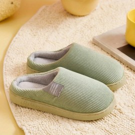 Women's Thick Bottom Home Slippers, Household Plush Slippers, Anti-slip Thermal Slippers
