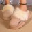 Fluffy Furry Platform House Slippers, Closed Toe Plush Lined Thermal Shoes, Winter Warm Home Fuzzy Slippers