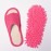 Fashion Cleaning Rubber Floor Slippers, Casual Open Toe Solid Color Woven Slippers, Funny Indoor Shoes