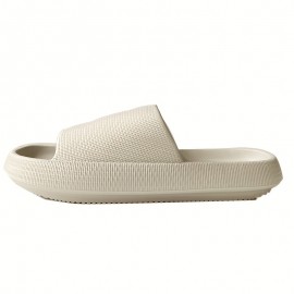 Women's Indoor Pillow Slides, Super Soft Wear-resistant Non Slip EVA Shoes, Home Bath Cloud Slides