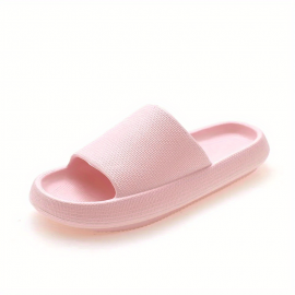 Women's Indoor Pillow Slides, Super Soft Wear-resistant Non Slip EVA Shoes, Home Bath Cloud Slides