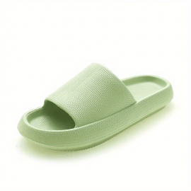Women's Indoor Pillow Slides, Super Soft Wear-resistant Non Slip EVA Shoes, Home Bath Cloud Slides